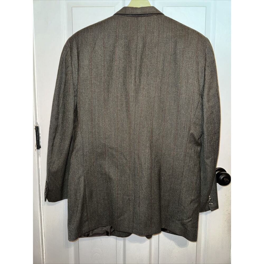VTG Burberrys Sport Coat Jacket Blazer‎ Pinstripe 46L 2 Button USA Wool - Picture 4 of 10